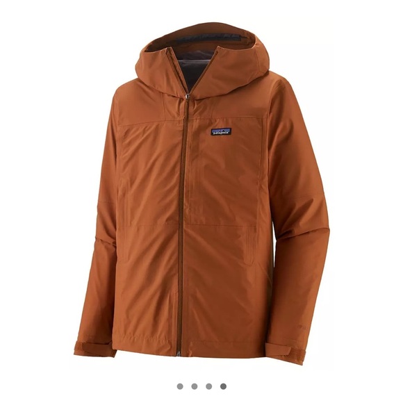 Patagonia Men's XL Boulder Fork Rain Jacket Robin Brown NWT Waterproof - Picture 2 of 10